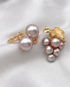 Grace 8.6mm Freshwater Pearl Ring & Earrings Set, Gold-Plated S925